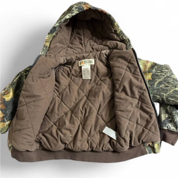 Camo Kids Insulated Hooded Coat Jacket - Picture 4 of 10